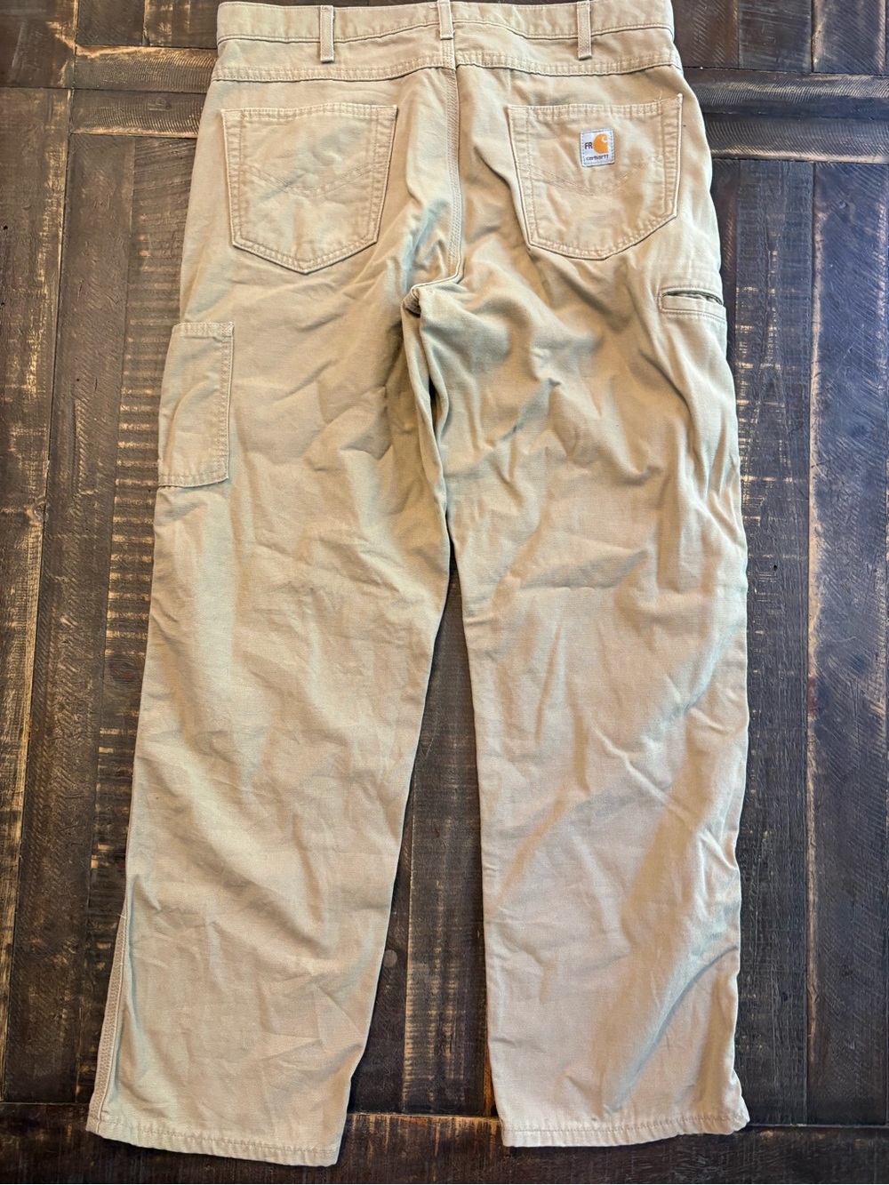 Carhartt FR Pants Men’s 36x32 Khaki Canvas Work Utility Fire Flame Resistant